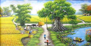 Bức tranh quê em