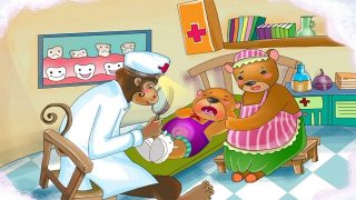Gấu con bị sâu răng