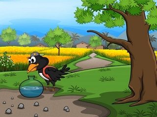 The crow and the pitcher // Con quạ và cái bình