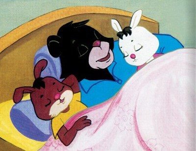 Bác gấu đen và hai chú thỏ