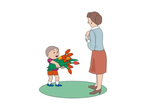 Đóa hoa tặng mẹ